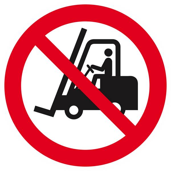 Panneau rigide INTERDIT AUX VEHICULES INDUSTRIELS D.420mm TALIAPLAST - 623201