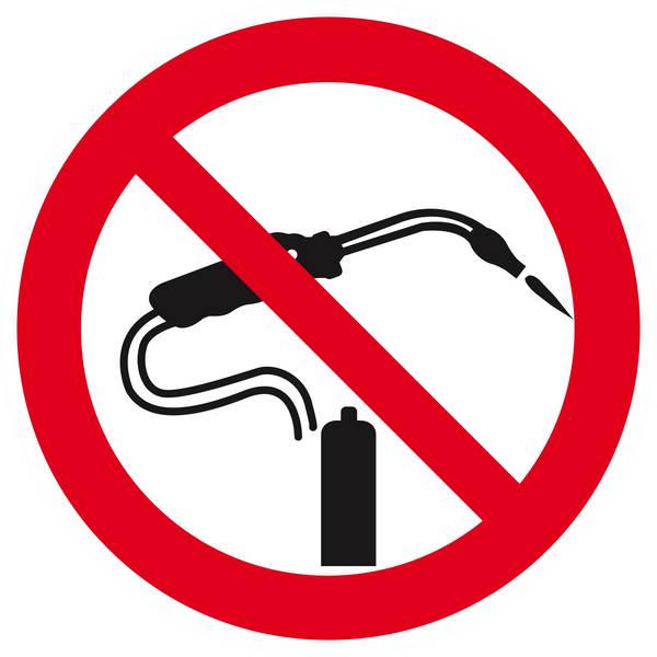 Panneau rigide INTERDICTION DE SOUDER D.420mm TALIAPLAST - 623250