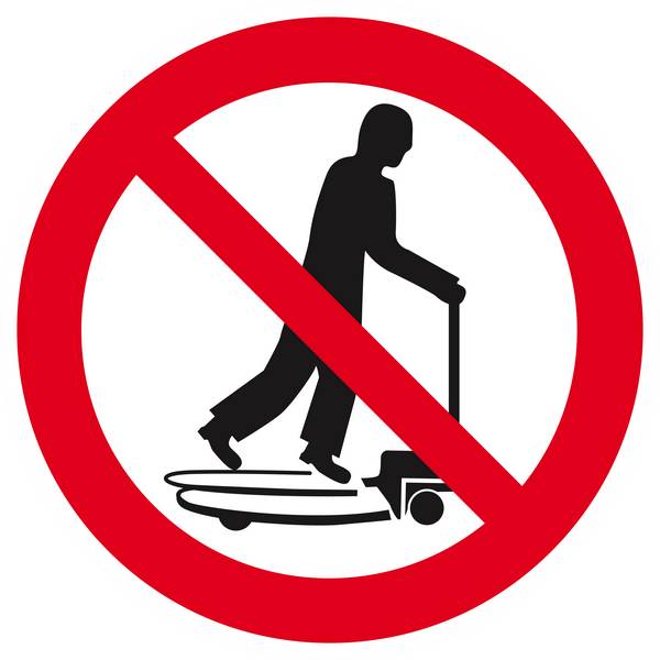 Panneau rigide INTERDIT DE MONTER SUR LES CHARIOTS D.420mm TALIAPLAST - 623252