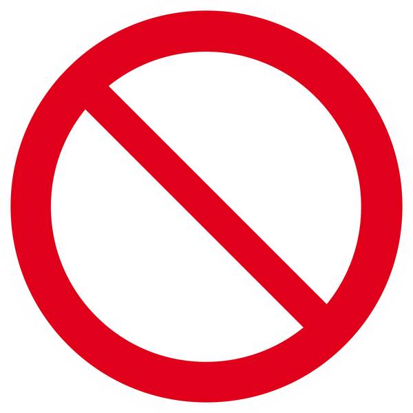 Panneau rigide INTERDICTION D.420mm TALIAPLAST - 623259