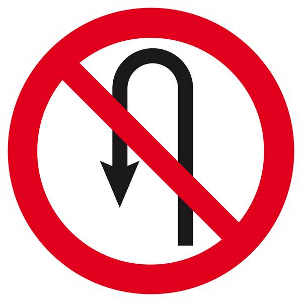 Panneau rigide INTERDIT DE FAIRE DEMI TOUR D.420mm TALIAPLAST - 623269