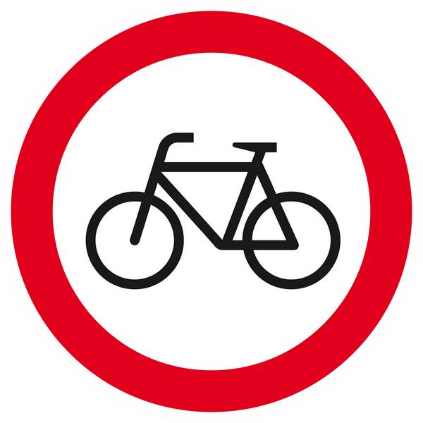 Panneau rigide INTERDIT AUX VELOS D.420mm TALIAPLAST - 623298