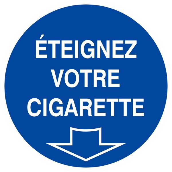 Panneau rigide ETEIGNEZ VOTRE CIGARETTE D.420mm TALIAPLAST - 623516