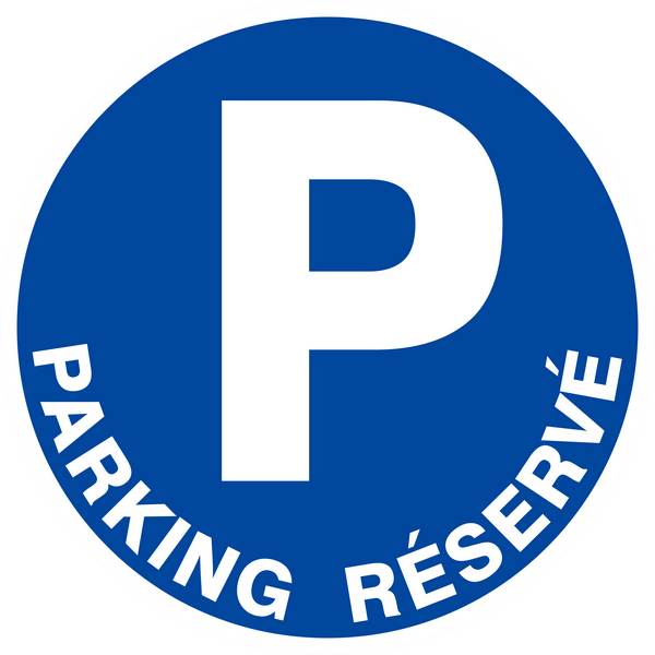 Panneau rigide PARKING RESERVE D.420mm TALIAPLAST - 623518