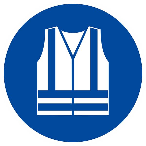 Panneau rigide GILET DE SECURITE HAUTE VISIBILITE OBLIGAT. D.420mm TALIAPLAST - 623540