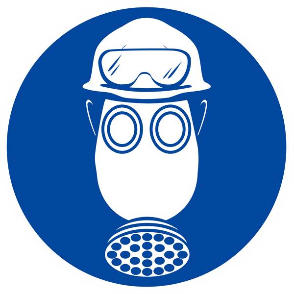 PROTEC° OBLIG. TETE/VUE/VOIES RESPIRA. C. ACIDE D.420mm TALIAPLAST - 623546