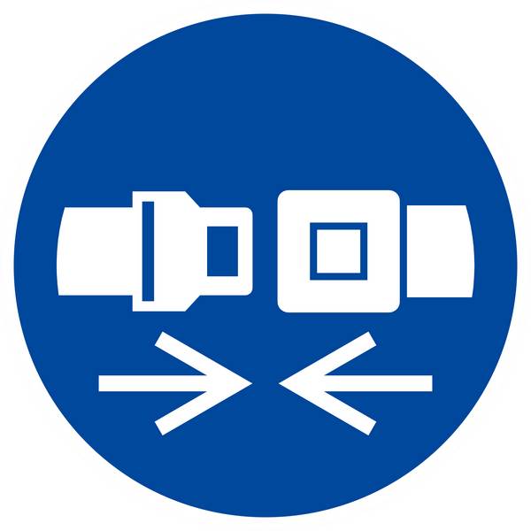 Panneau rigide ATTACHER LA CEINTURE DE SECURITE D.420mm TALIAPLAST - 623560