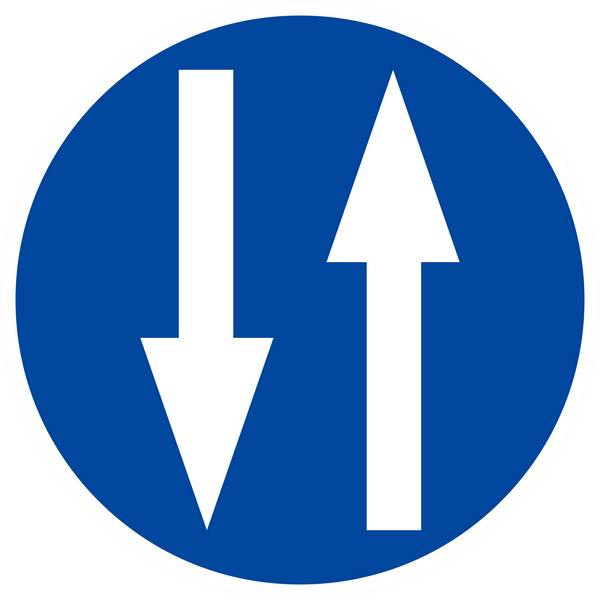 Panneau rigide CIRCULATION A DOUBLE SENS D.420mm TALIAPLAST - 623584