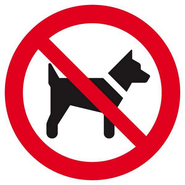 Panneau rigide INTERDIT AUX CHIENS D.80mm TALIAPLAST - 624203