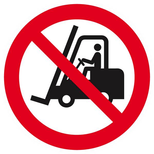 Panneau rigide INTERDIT AUX VEHICULES INDUSTRIELS D.80mm TALIAPLAST - 624249