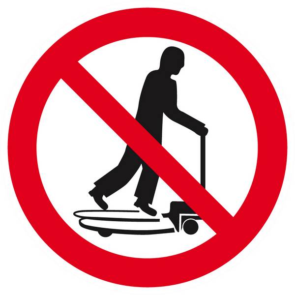 Panneau rigide INTERDIT DE MONTER SUR LES CHARIOTS D.80mm TALIAPLAST - 624253