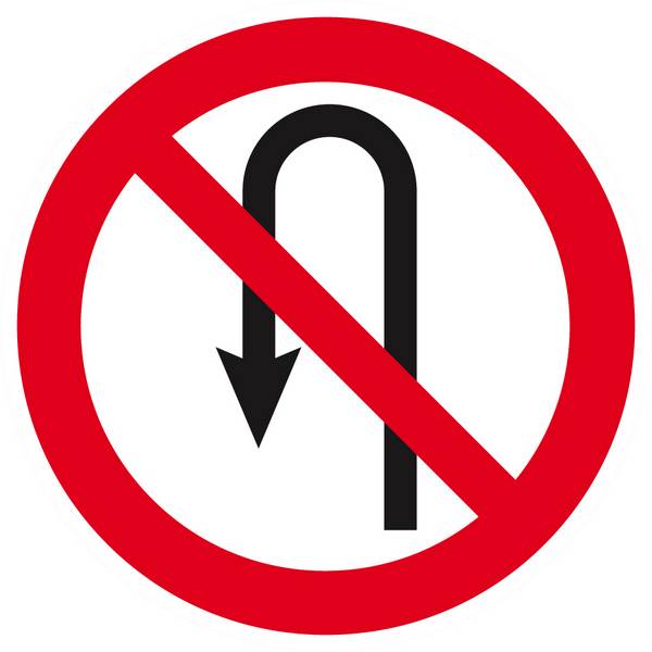 Panneau rigide INTERDIT DE FAIRE DEMI TOUR D.80mm TALIAPLAST - 624269