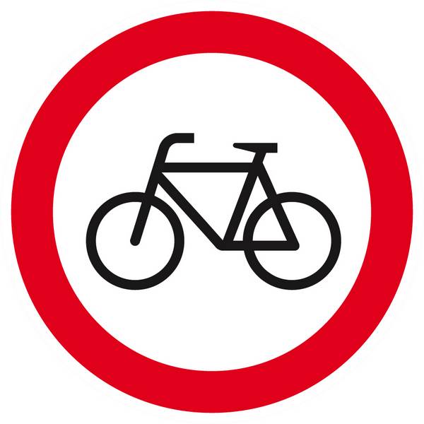 Panneau rigide INTERDIT AUX VELOS D.80mm TALIAPLAST - 624298