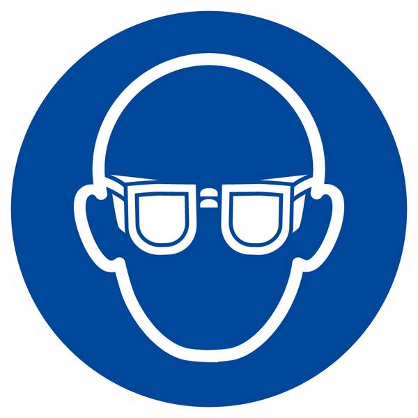 Panneau rigide LUNETTES DE PROTECTION OBLIGATOIRES D.80mm TALIAPLAST - 624503