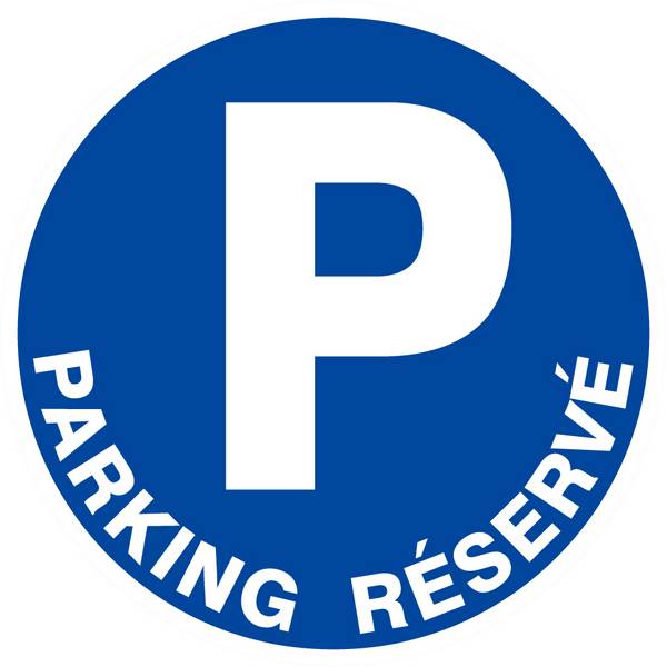 Panneau rigide PARKING RESERVE D.80mm TALIAPLAST - 624519