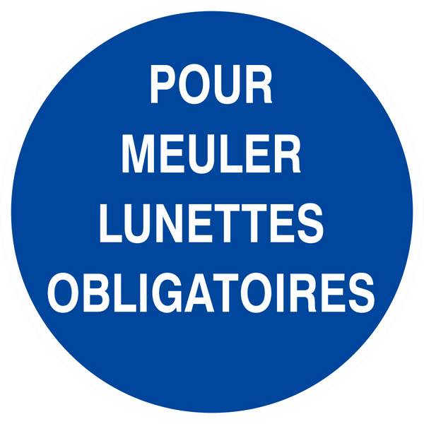 Panneau rigide POUR MEULER LUNETTES OBLIGATOIRES D.80mm TALIAPLAST - 624528