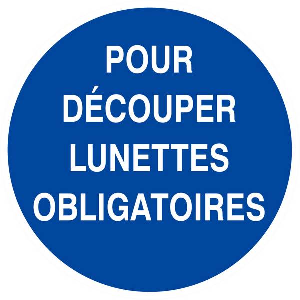 Panneau rigide POUR DECOUPER LUNETTES OBLIGATOIRES D.80mm TALIAPLAST - 624531