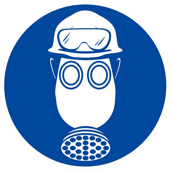 PROTEC° OBLIG. TETE/VUE/VOIES RESPIRA. C. ACIDE D.80mm TALIAPLAST - 624546