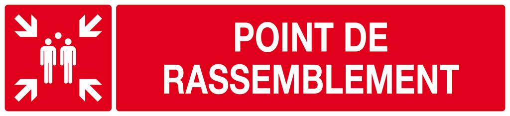 POINT DE RASSEMBLEMENT (INCENDIE) 330x75mm TALIAPLAST - 625111