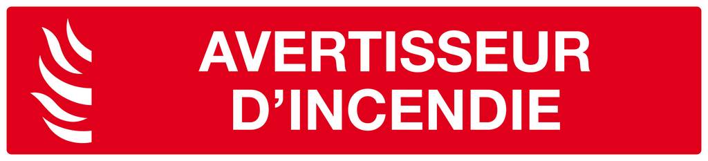 AVERTISSEUR D' INCENDIE 330x75mm TALIAPLAST - 625115