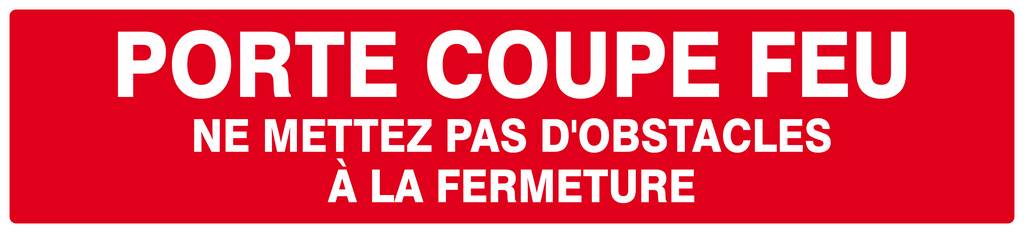 PORTE COUPE-FEU (+ texte) 330x75mm TALIAPLAST - 625121