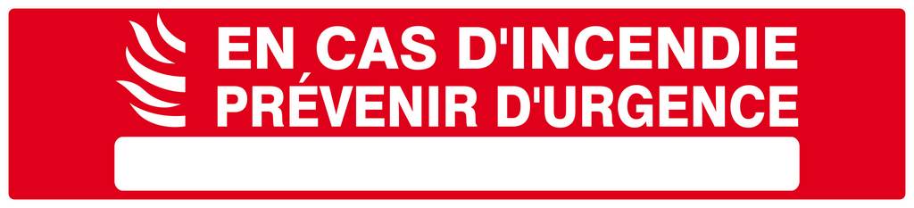 EN CAS D'ACCIDENT PREVENIR D'URGENCE 330x75mm TALIAPLAST - 625122
