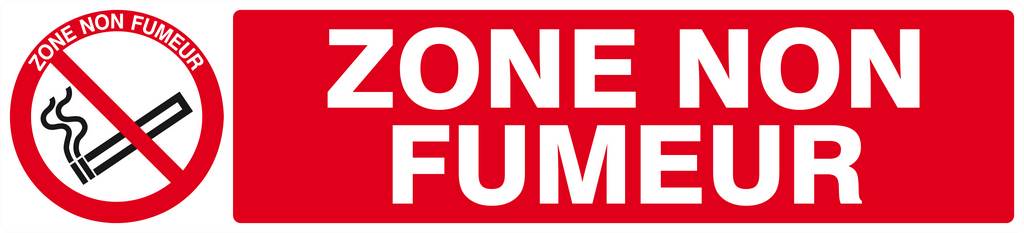 Panneau rigide ZONE NON FUMEUR 330x75mm TALIAPLAST - 625235
