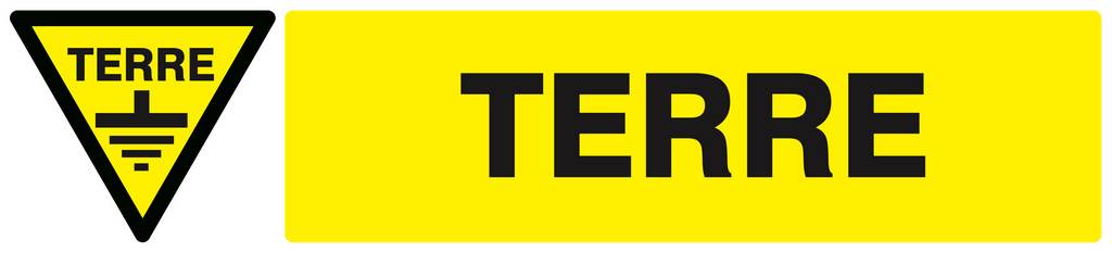 Panneau rigide DANGER TERRE 330x75mm TALIAPLAST - 625318