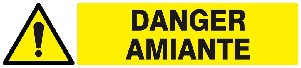 DANGER AMIANTE 330x75mm TALIAPLAST - 625323