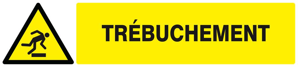 Panneau rigide DANGER, TREBUCHEMENT 330X75MM TALIAPLAST - 625328