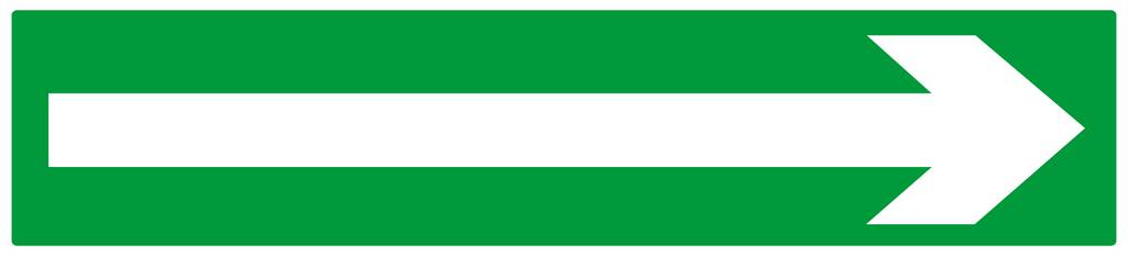 PANNEAU FLECHE (SECOURS) 330X75MM TALIAPLAST - 625419