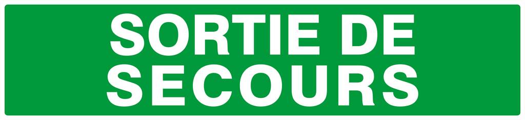 PANNEAU SORTIE DE SECOURS 330X75MM TALIAPLAST - 625432