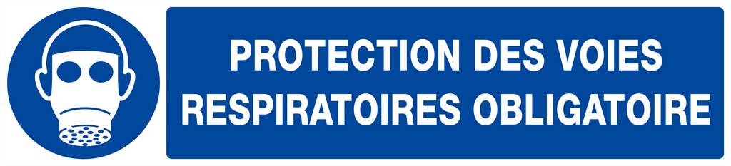PANNEAU PROTECTION DES VOIES RESPIRATOIRES OBLIGAT. 330X75MM TALIAPLAST - 625510