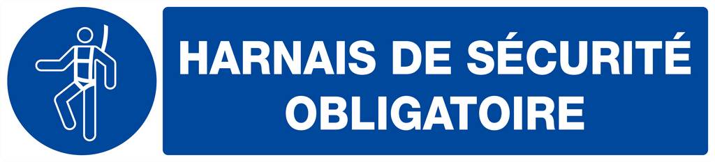 PANNEAU HARNAIS DE SECURITE OBLIGATOIRE 330X75MM TALIAPLAST - 625515