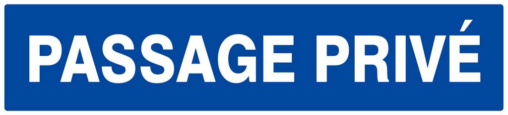 Panneau rigide PASSAGE PRIVE 330X75MM TALIAPLAST - 625601