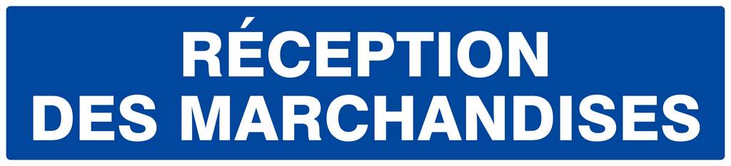 Panneau rigide RECEPTION DES MARCHANDISES 330X75MM TALIAPLAST - 625625