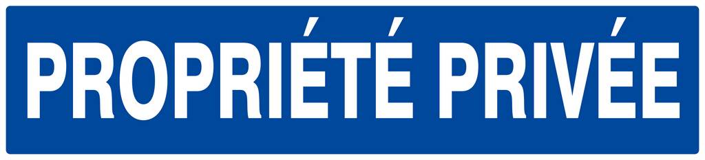 Panneau rigide PROPRIETE PRIVEE 330X75MM TALIAPLAST - 625643