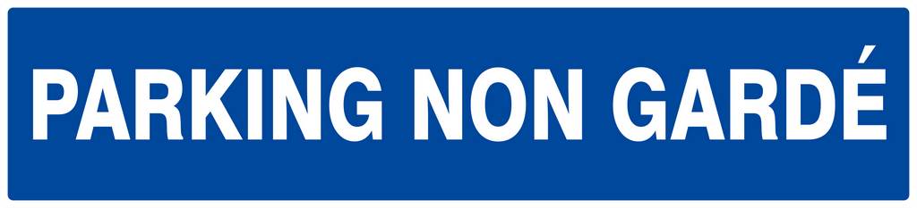 Panneau rigide PARKING NON GARDE 330X75MM TALIAPLAST - 625646