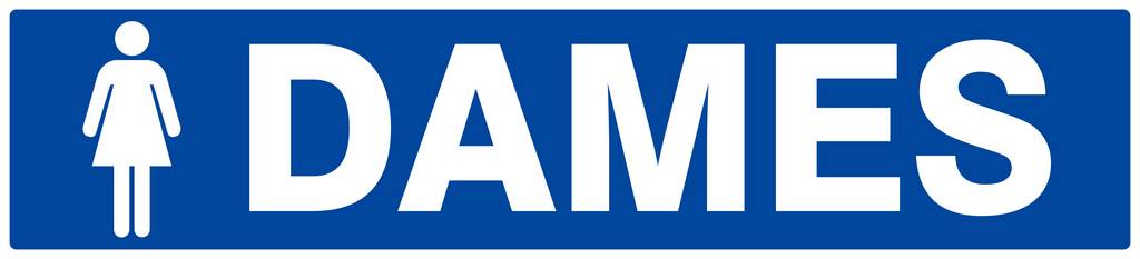 Panneau rigide TOILETTES DAMES 330X75MM TALIAPLAST - 625647