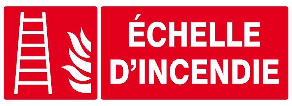 PANNEAU ECHELLE D'INCENDIE 330X120MM TALIAPLAST - 626102