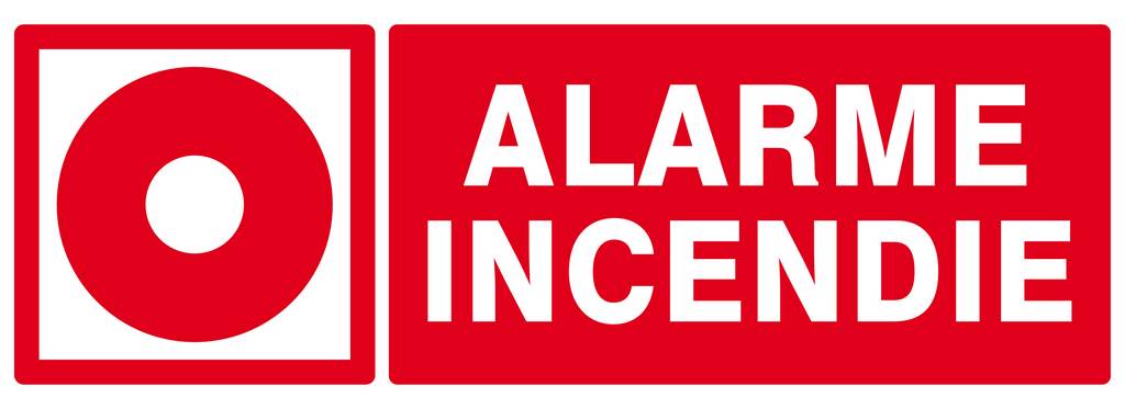 PANNEAU ALARME INCENDIE 330X120MM TALIAPLAST - 626106