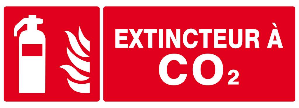 PANNEAU EXTINCTEUR A CO2 330X120MM TALIAPLAST - 626107