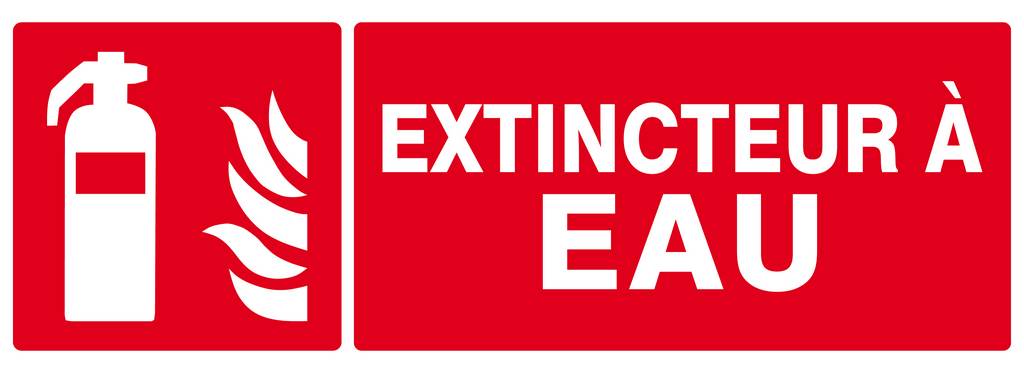 PANNEAU EXTINCTEUR A EAU 330X120MM TALIAPLAST - 626108