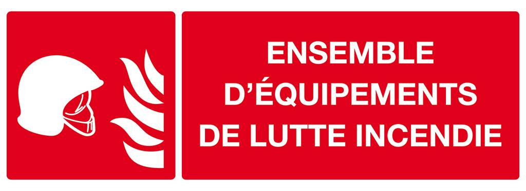 PANNEAU EQUIPEMENTS DE LUTTE CONTRE L'INCENDIE 330X120MM TALIAPLAST - 626112