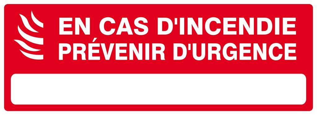 PANNEAU EN CAS D'ACCIDENT PREVENIR D'URGENCE 330X120MM TALIAPLAST - 626122