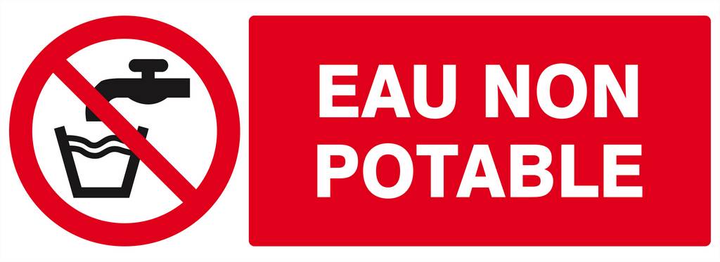 Panneau rigide EAU NON POTABLE 330X120MM TALIAPLAST - 626214