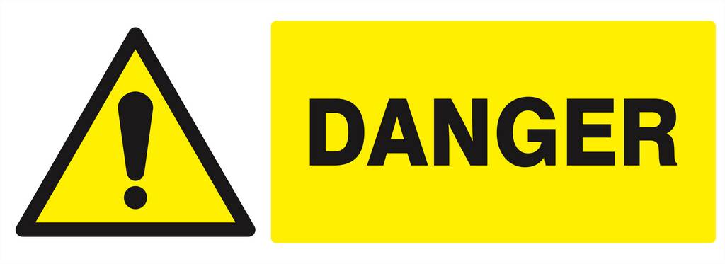 Panneau rigide DANGER 330X120MM TALIAPLAST - 626304
