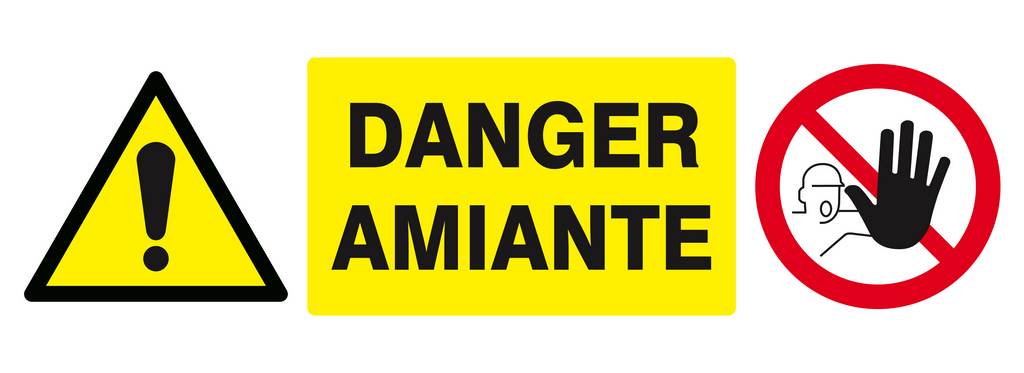PANNEAU ACCES INTERDIT/DANGER AMIANTE 330X120MM TALIAPLAST - 626332