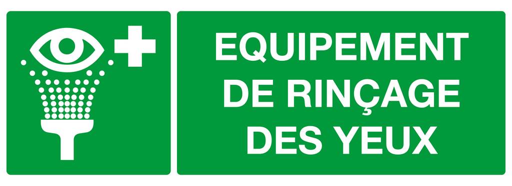 PANNEAU EQUIPEMENT DE RINCAGE DES YEUX 330X120MM TALIAPLAST - 626409