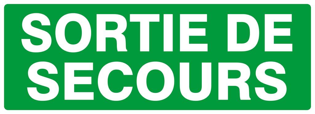 PANNEAU SORTIE DE SECOURS 330X120MM TALIAPLAST - 626417
